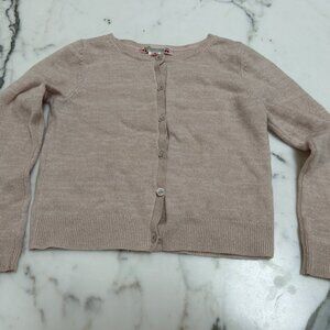 Bonpoint Girl's Cashmere Cream sweater with sparkles